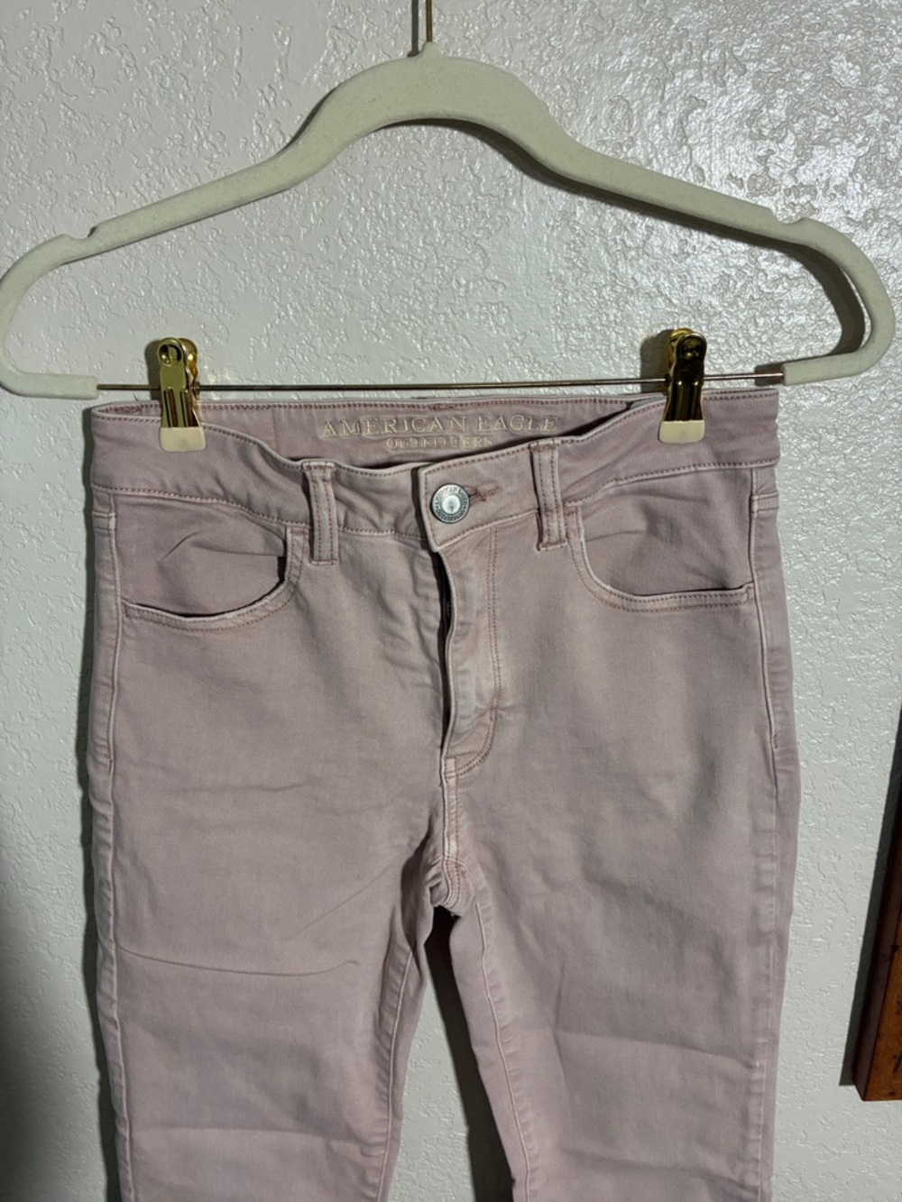 American Eagle Outfitters Skinny Jeans in Light Mauve - Picture 3 of 6